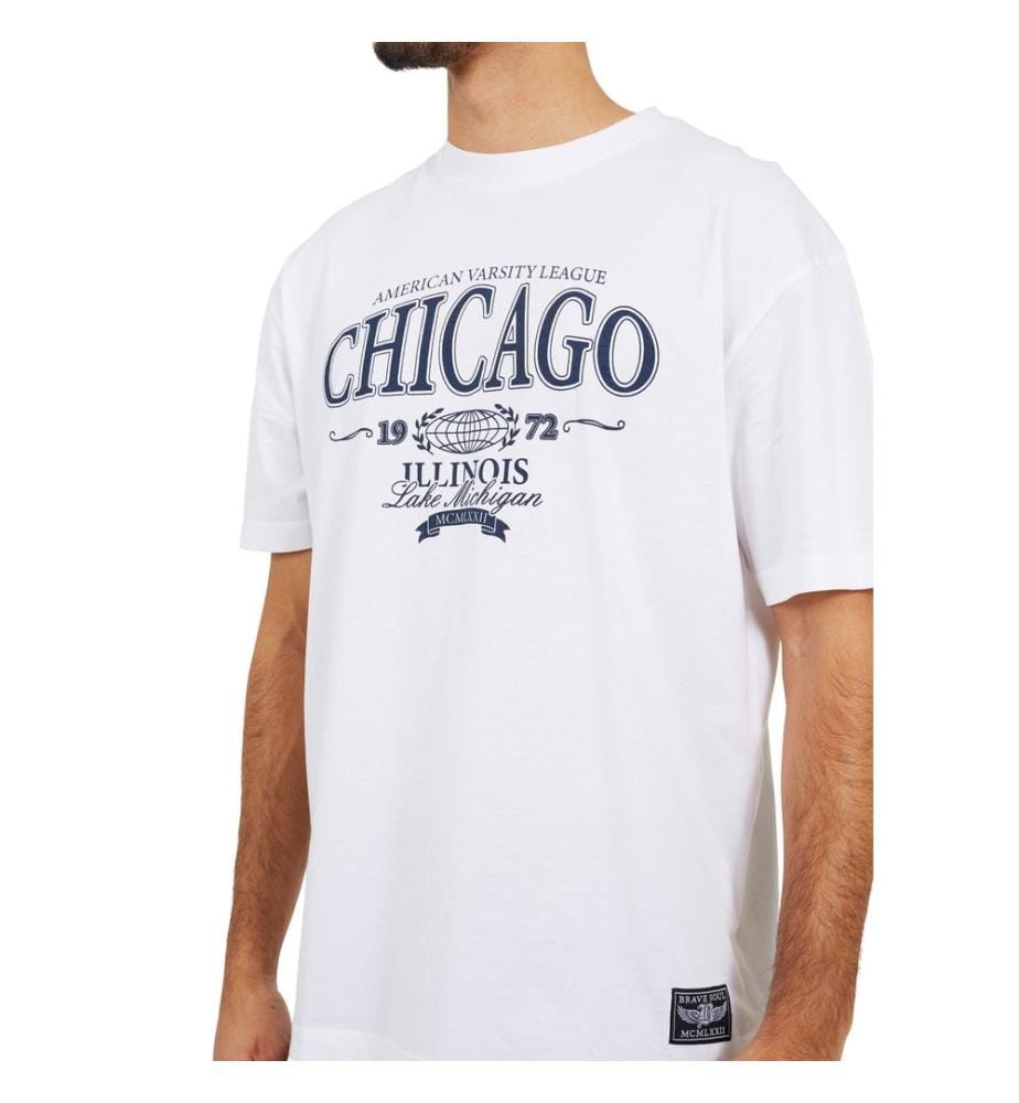 Brave Soul - T-Shirt für Herren, Rundhalsausschnitt, leger