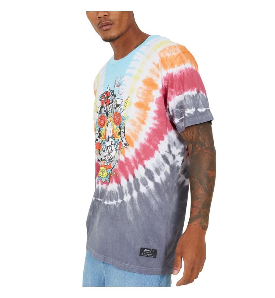 Brave Soul Maglietta Oversize Tie Dye Girocollo Uomo