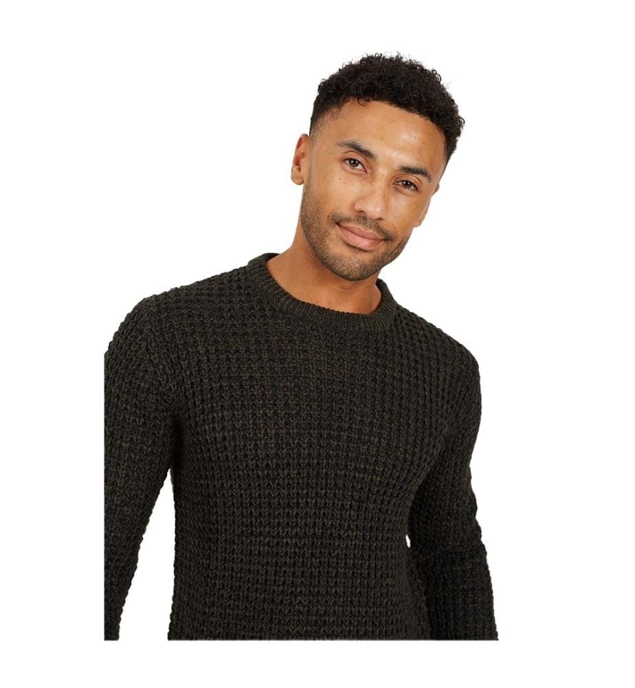 Brave Soul - Sweatshirt für Herren, Rundhalsausschnitt, Waffelstoff