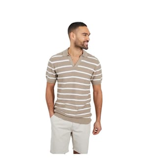 Brave Soul - Poloshirt für Herren, Offener Kragen, kurzärmlig