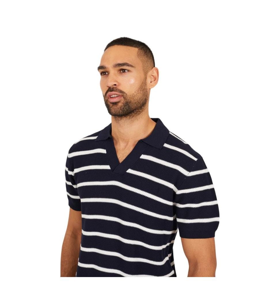 Brave Soul - Poloshirt für Herren, Offener Kragen, kurzärmlig
