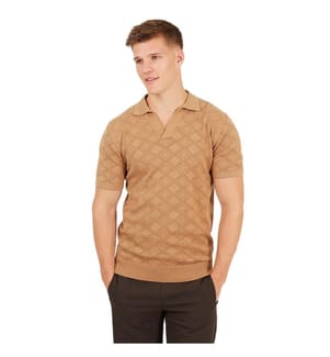 Brave Soul - Poloshirt für Herren, Offener Kragen, kurzärmlig