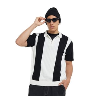 Brave Soul - Poloshirt für Herren, mit kurzem Reissverschluss