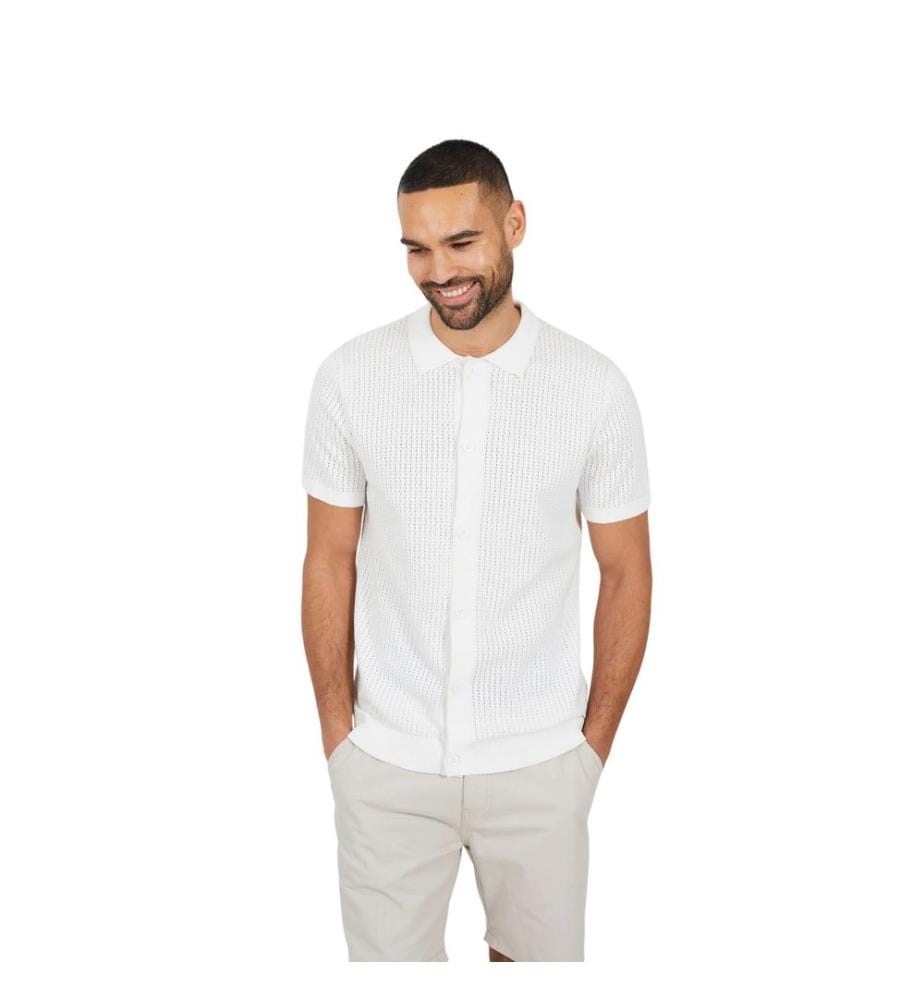 Brave Soul - Poloshirt für Herren, Button-Down-Kragen, Jerseyware, kurzärmlig