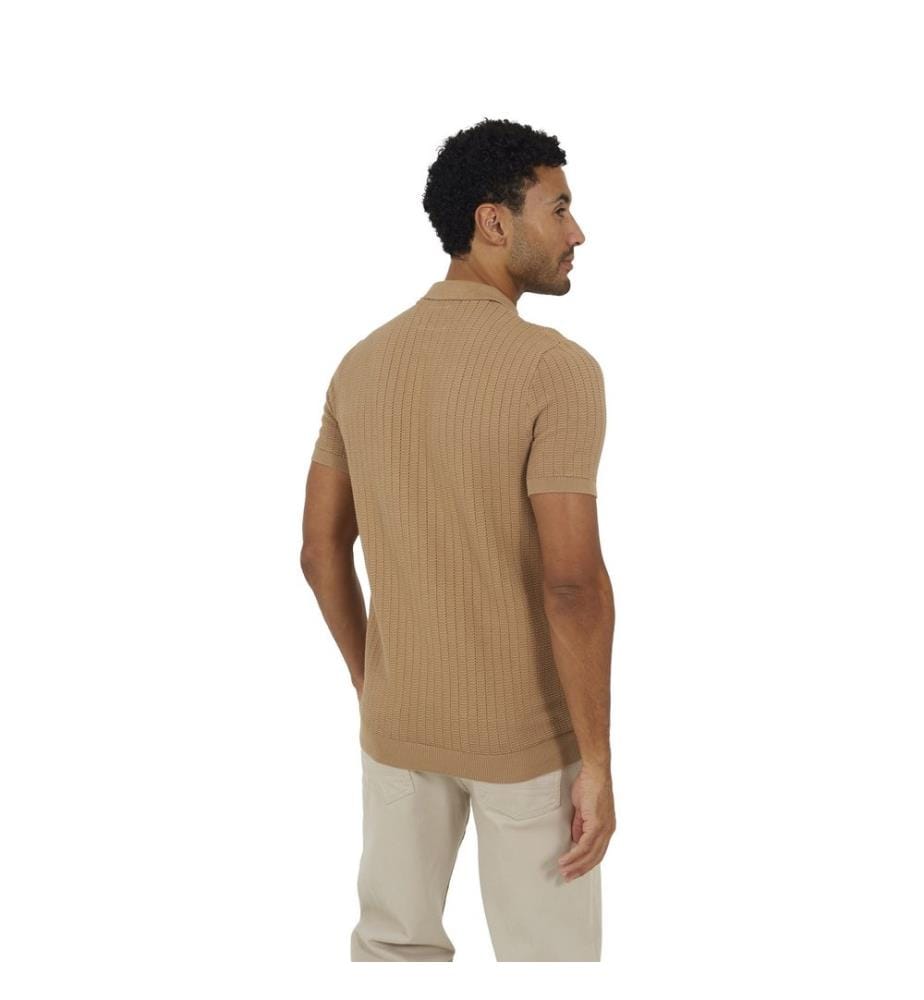 Brave Soul - Poloshirt für Herren, Button-Down-Kragen, Baumwolle, kurzärmlig
