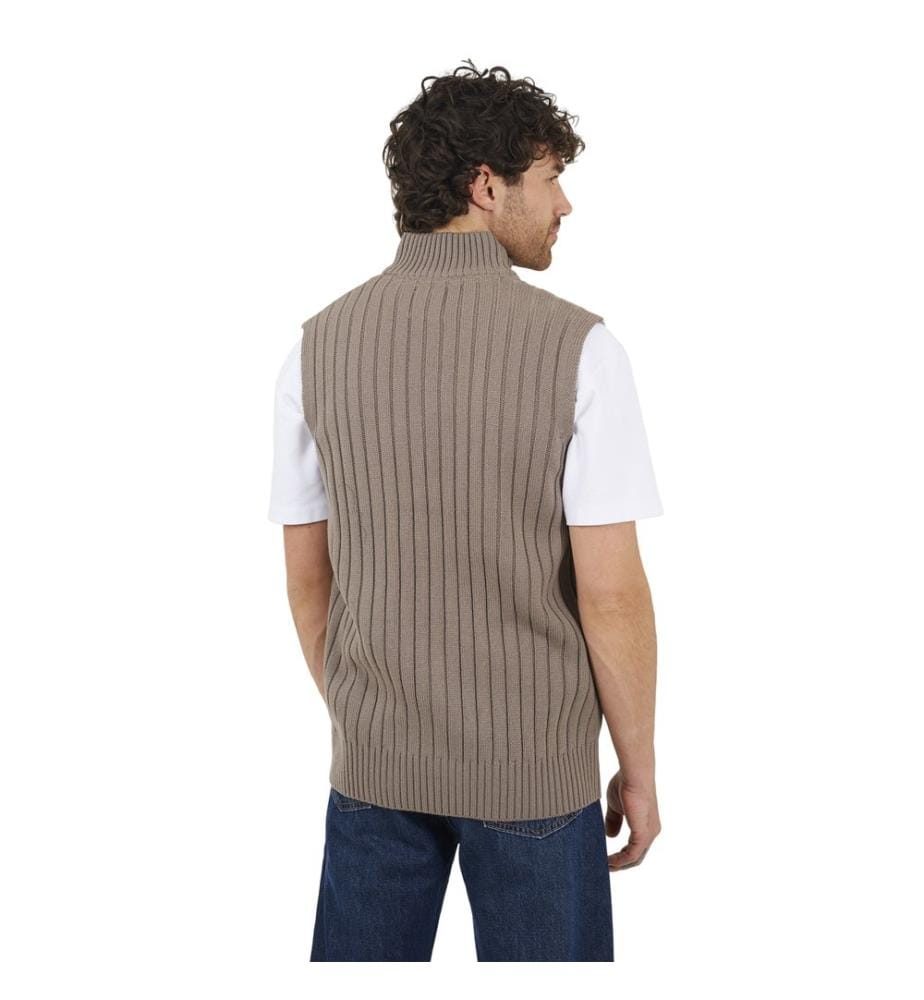 Brave Soul - Pullover für Herren, Weiter Stehkragen, Ärmellos
