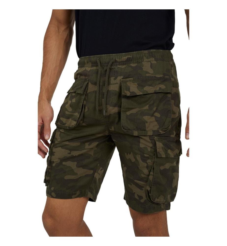 Brave Soul Pantaloncini Cargo Stampato Camo Uomo