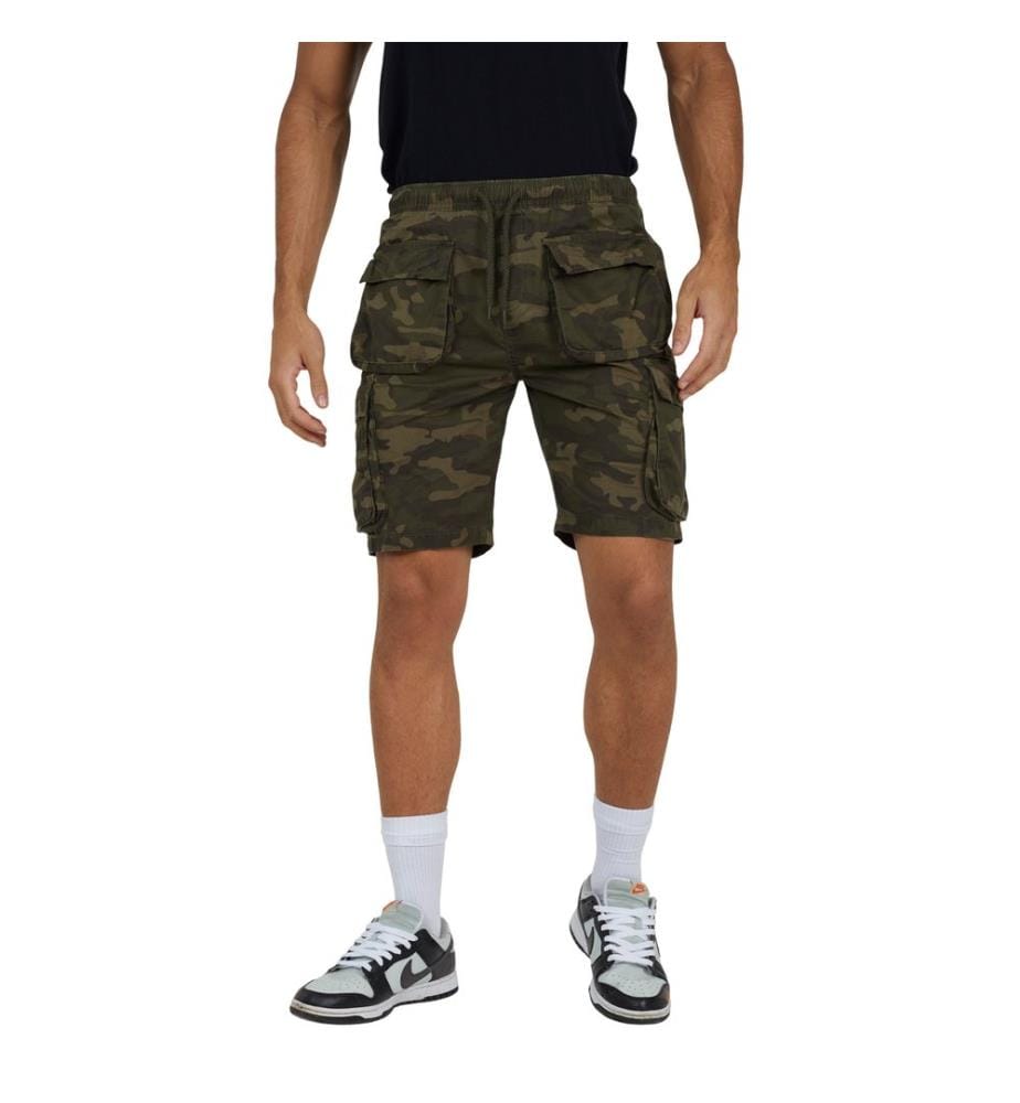 Brave Soul Pantaloncini Cargo Stampato Camo Uomo