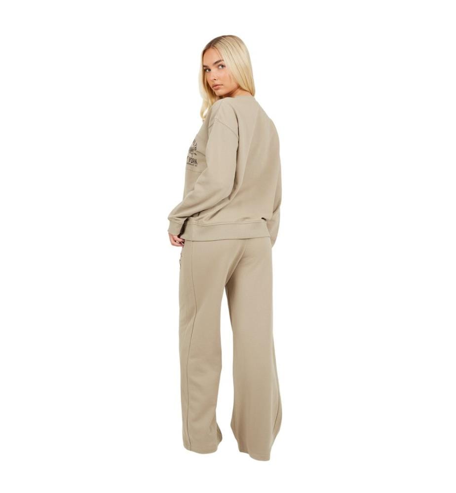 Brave Soul Pantaloni da jogging Stampato Gamba Larga Donna