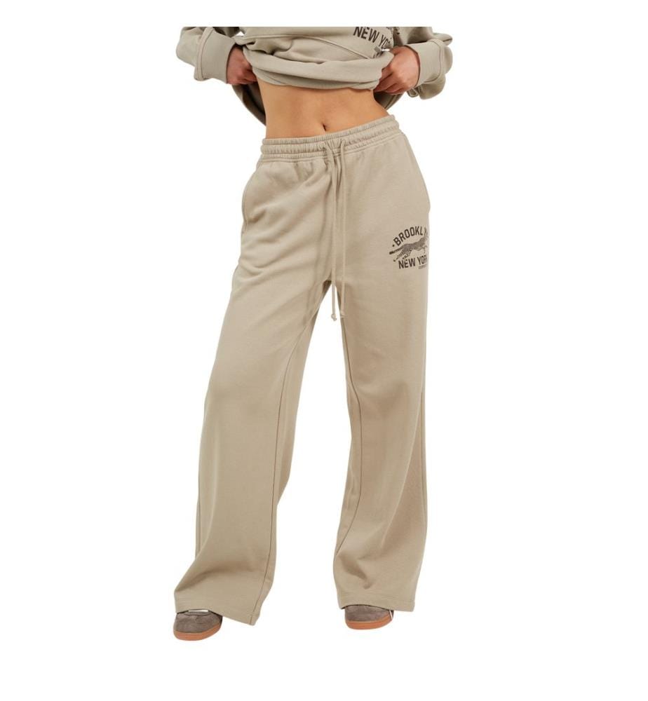 Brave Soul Pantaloni da jogging Stampato Gamba Larga Donna