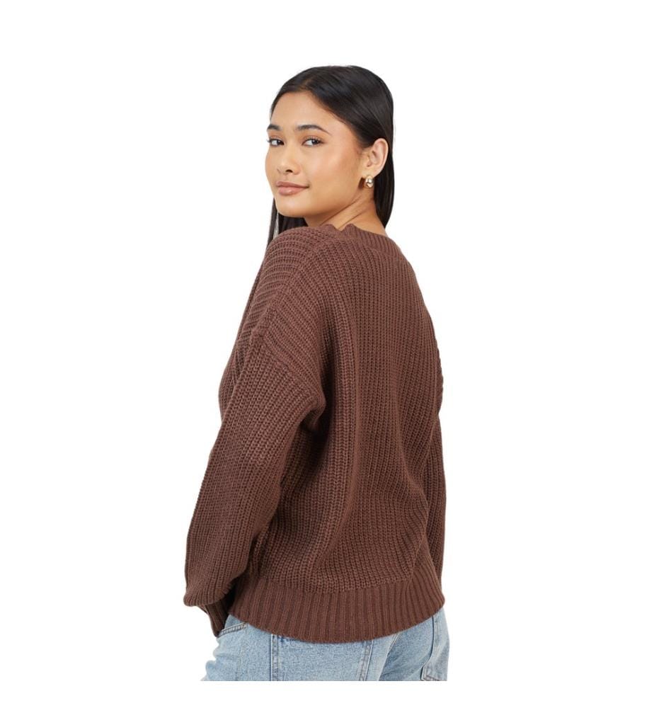 Brave Soul - Strickjacke für Damen, gerippt