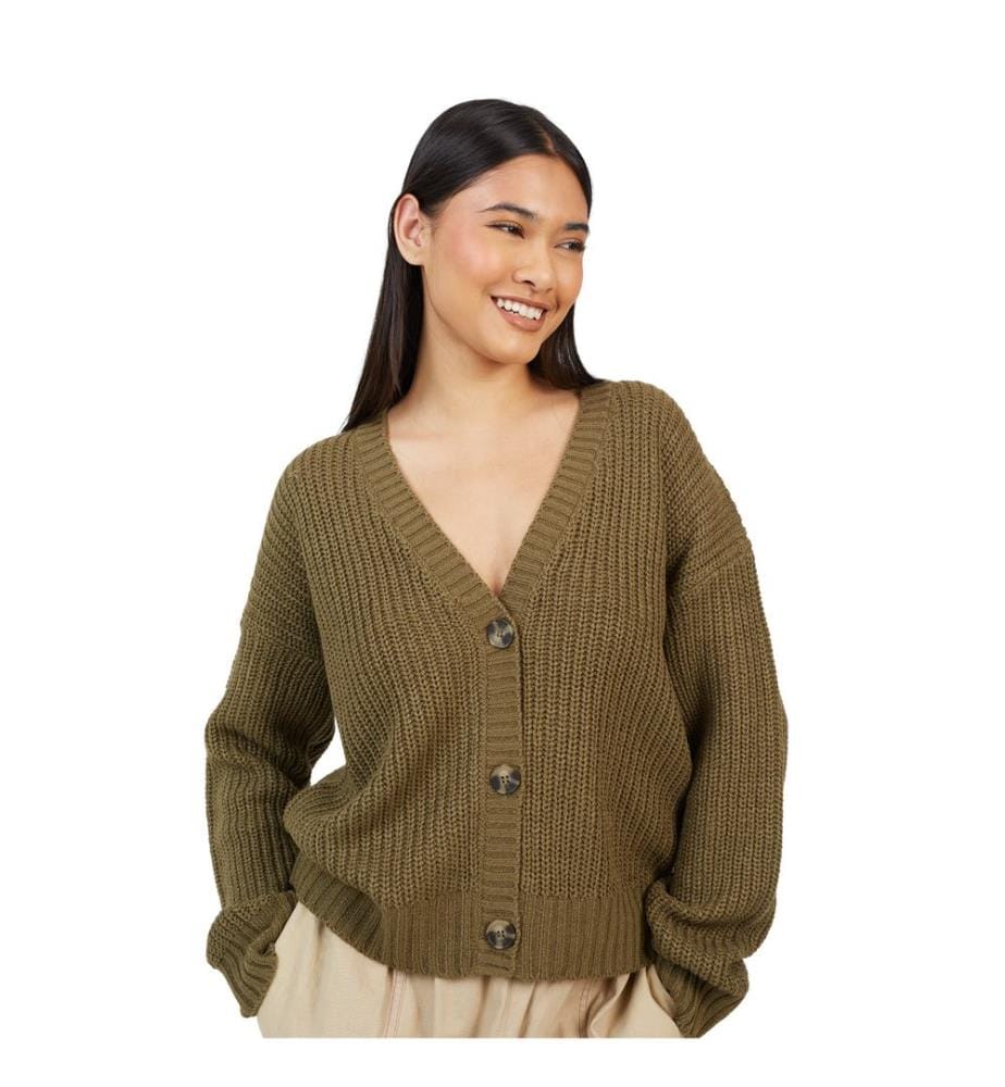 Brave Soul - Strickjacke für Damen, gerippt