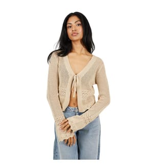 Brave Soul - Strickjacke für Damen, Vorne gebunden