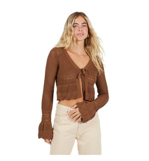 Brave Soul - Strickjacke für Damen, Vorne gebunden