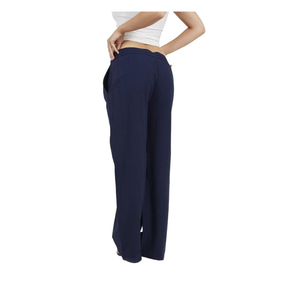 Brave Soul Pantalone Lino Dritto Donna