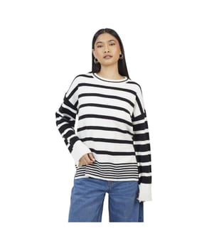 Brave Soul - "Jack" Tunika Pullover für Damen, Rundhalsausschnitt