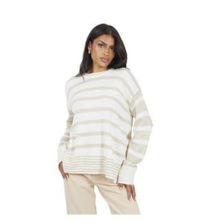 Brave Soul - "Jack" Tunika Pullover für Damen, Rundhalsausschnitt