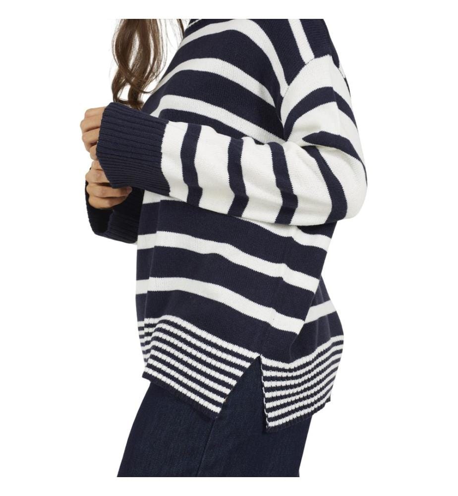 Brave Soul - "Jack" Tunika Pullover für Damen, Rundhalsausschnitt