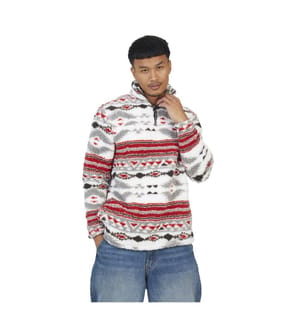 Brave Soul - "Hebden" Sweatshirt für Herren, mit kurzem Reissverschluss, Fleece