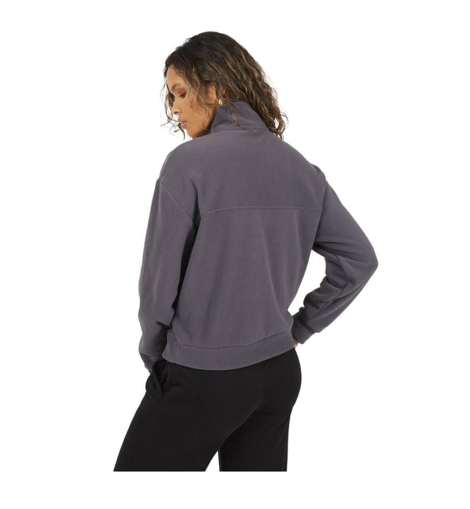 Brave Soul - Sweatshirt für Damen, mit halbem Reissverschluss, Dickes Fleece