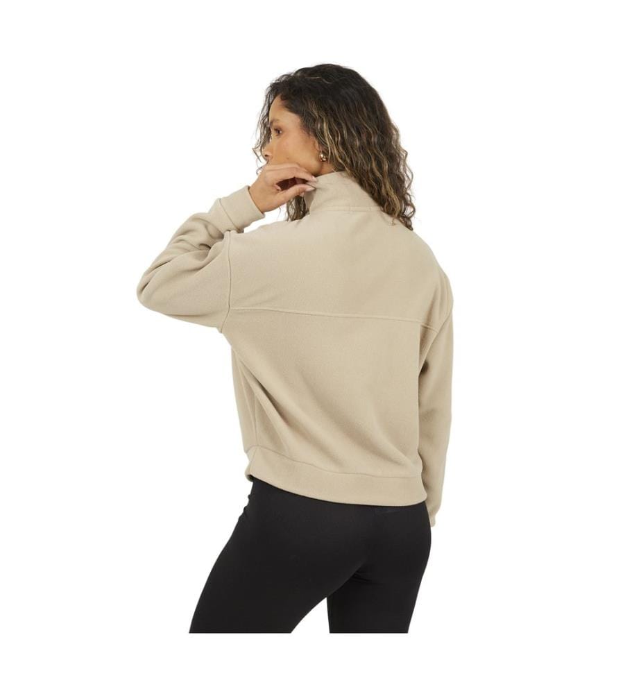 Brave Soul - Sweatshirt für Damen, mit halbem Reissverschluss, Dickes Fleece