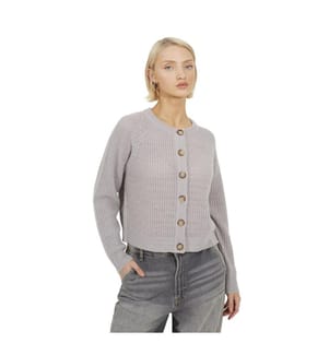 Brave Soul - "Lawson" Strickjacke für Damen, Rundhalsausschnitt, Jerseyware, Raglanärmel