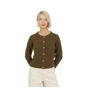 Brave Soul - "Lawson" Strickjacke für Damen, Rundhalsausschnitt, Jerseyware, Raglanärmel