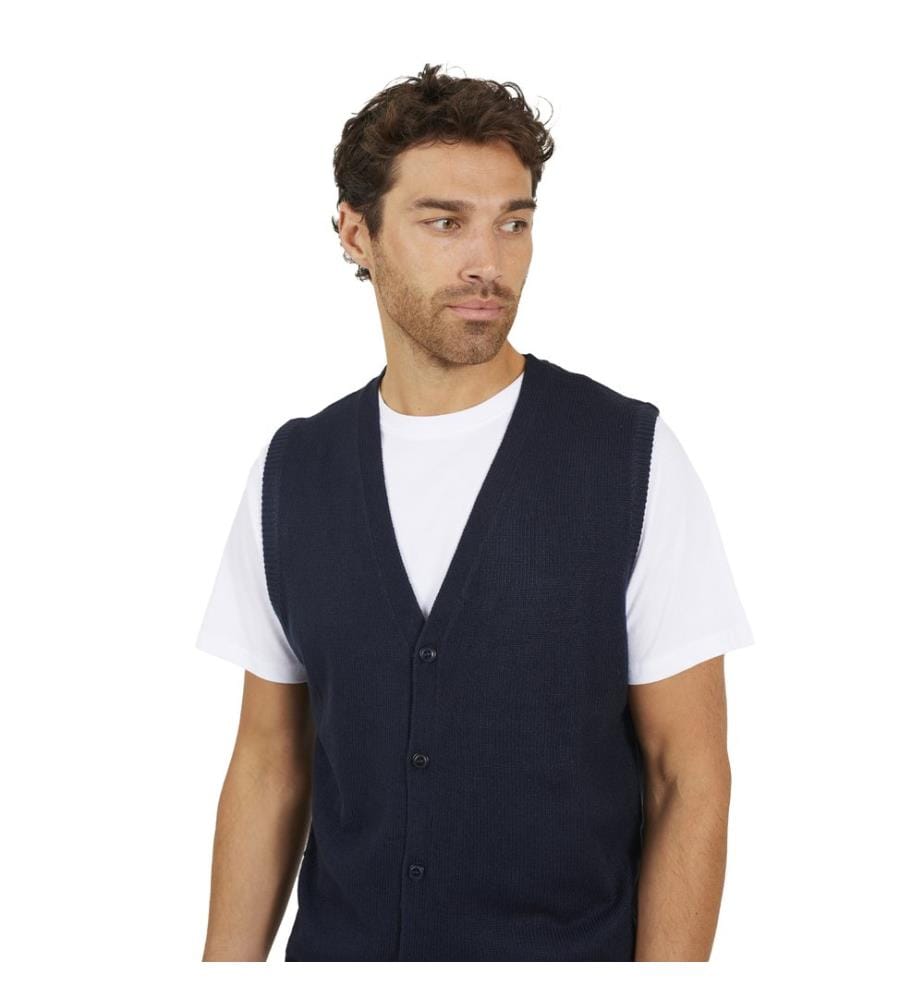 Brave Soul - Weste für Herren, V-Ausschnitt, Jerseyware