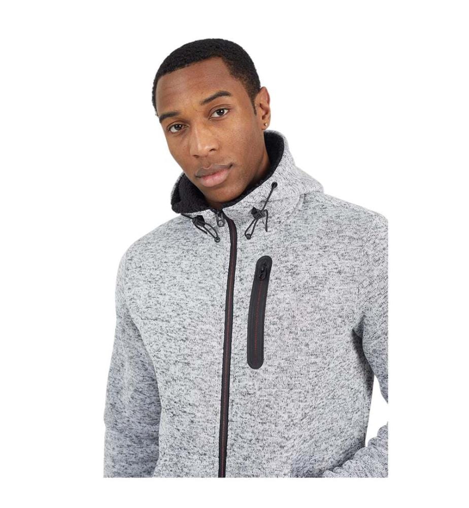 Brave Soul - Hoodie mit durchgehendem Reissverschluss für Herren, Langärmlig