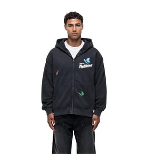 Good For Nothing - Hoodie mit durchgehendem Reissverschluss für Herren, Übergross