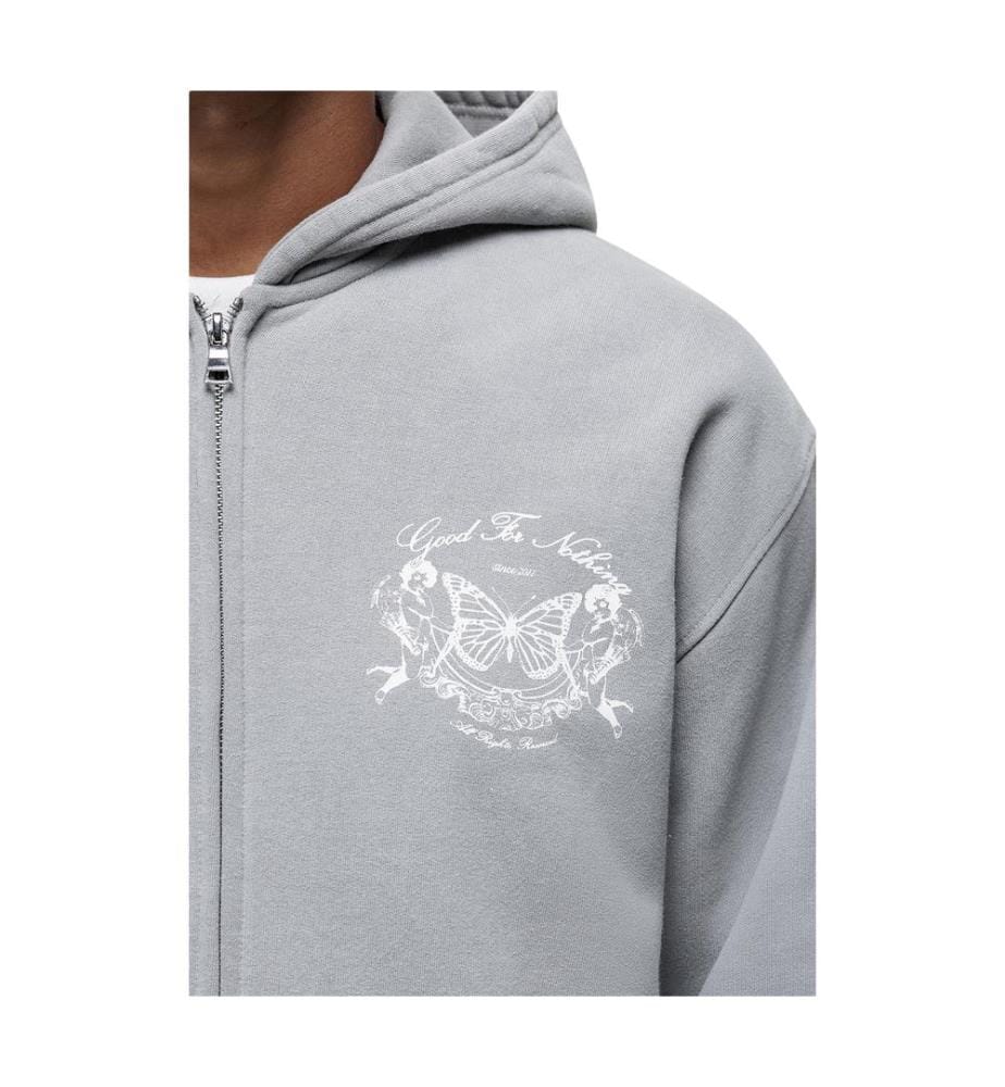 Good For Nothing - Hoodie mit durchgehendem Reissverschluss für Herren, Übergross