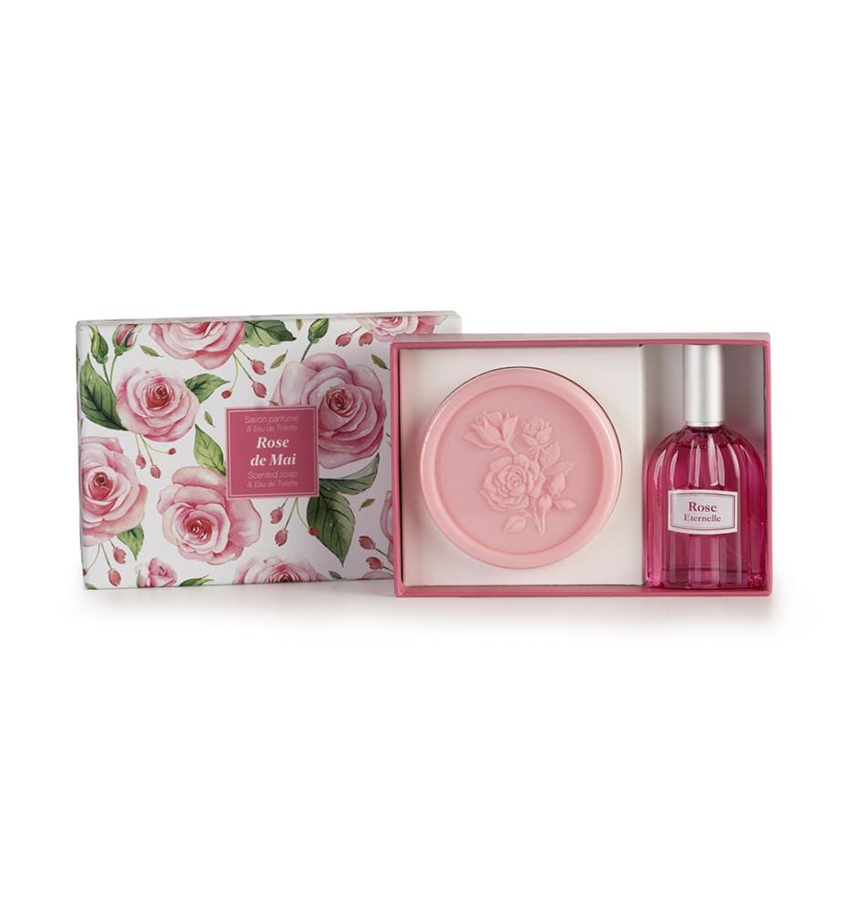 May Rose Gift Set: Scented Soap & Eau de Toilette