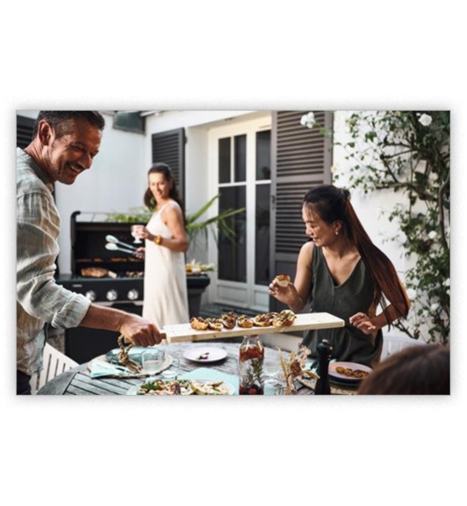 Select 4 L Plus Gasgrill - Schwarz und Silber