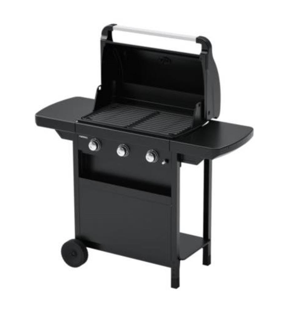 Gasgrill Compact 3 L - Schwarz und Silber