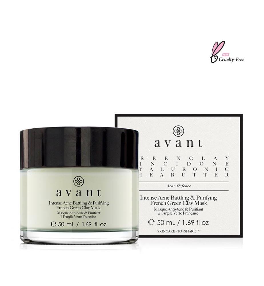 Reinigende Anti-Akne-Maske mit französischer grüner Tonerde – 50 ml