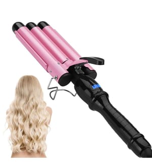 Professionelles Glätteisen – 3 Heizstäbe – 45 W – 170 bis 220 °C – Schwarz