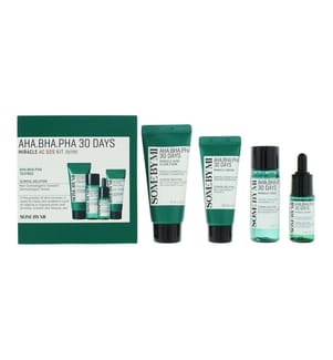 Set regalo anti-acne da 30 giorni con acidi AHA, BHA e PHA - 4 pezzi
