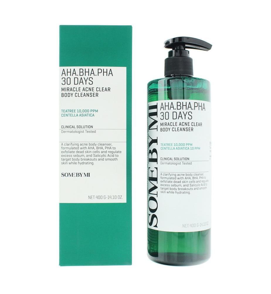 Detergente per il corpo anti-acne da 30 giorni con acidi AHA, BHA e PHA - 400 ml