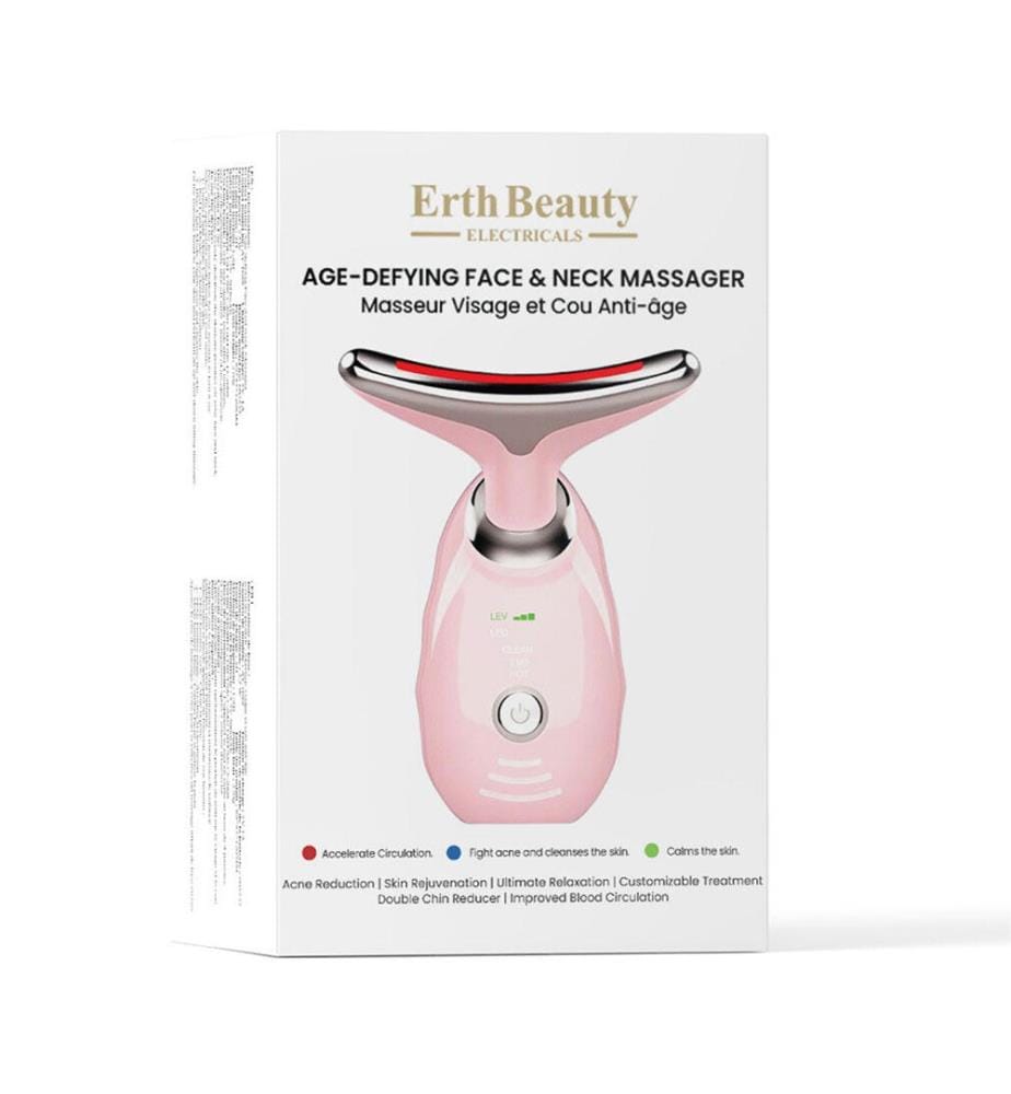 Massaggiatore antietà per viso e collo - Rosa