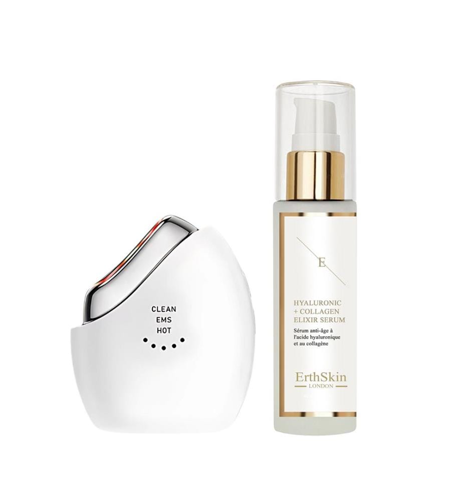 Regenerierendes Gesichtspflege-Set – LED/EMS-Pflegegerät + Hyaluronsäure-Serum 60 ml