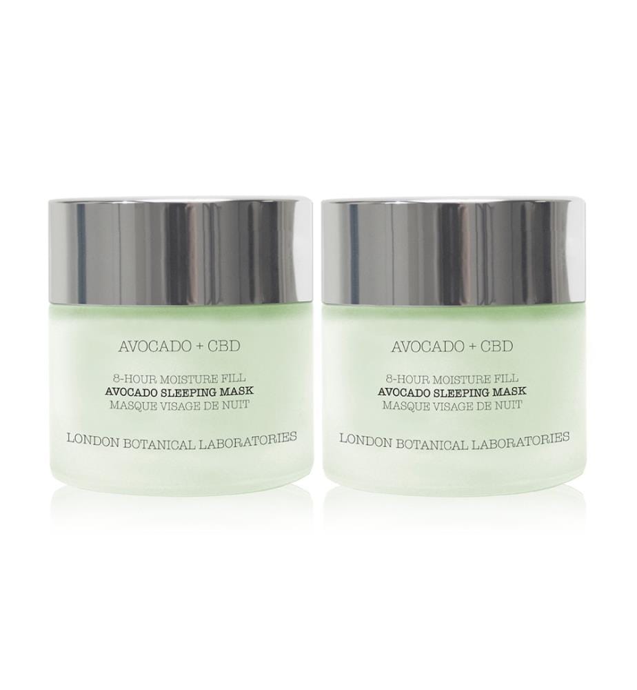 Set of 2 Facial Masks Avocado + CBD - 2 x 50 ml