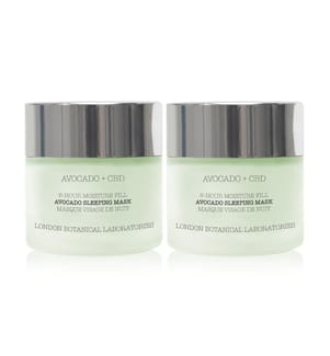 Set of 2 Facial Masks Avocado + CBD - 2 x 50 ml