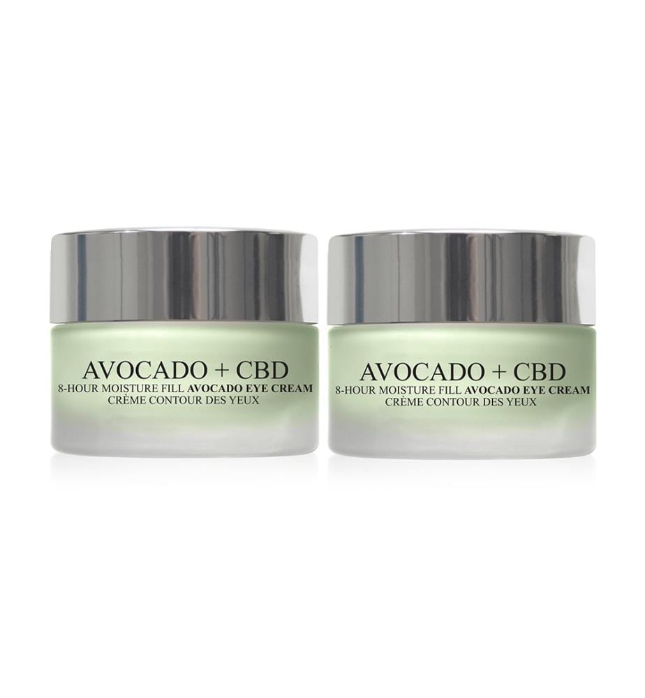 2er-Set Anti-Falten Augenkonturencremes Avocado + CBD - 2 x 15 ml