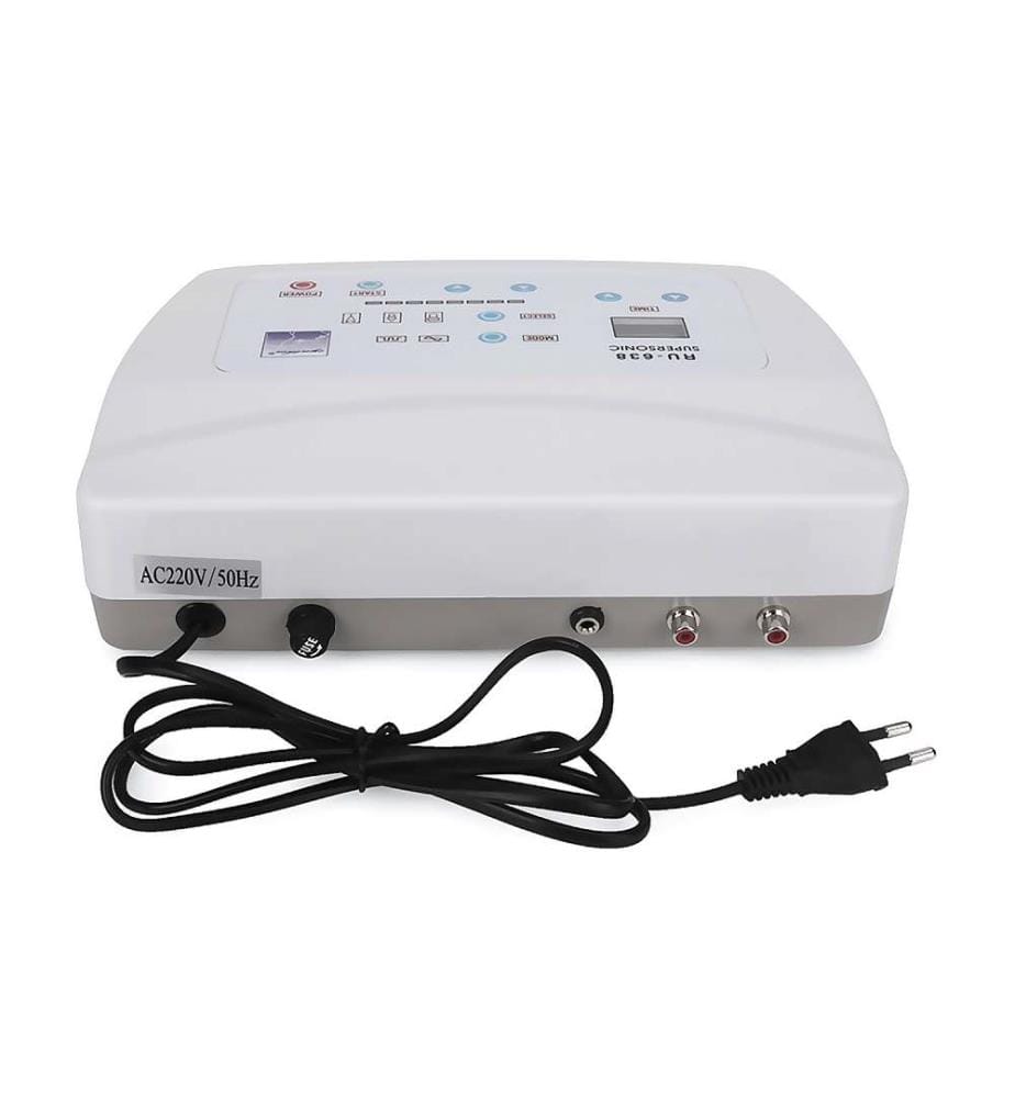 2-in-1-Ultraschall-Gesichtspflegegerät – 3 Aufsätze – Weiss