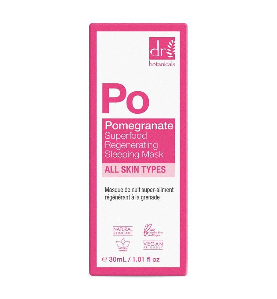 Masque de nuit régénérant aux superaliments et à la grenade - 30 ml