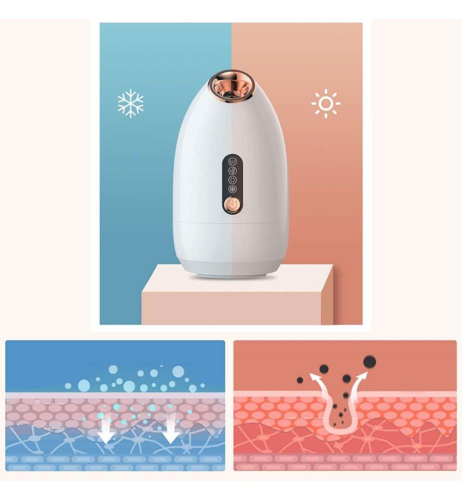 Warm- und Kalt-Gesichtsnebelgerät mit Aromatherapie-Funktion – 200 ml – Weiss