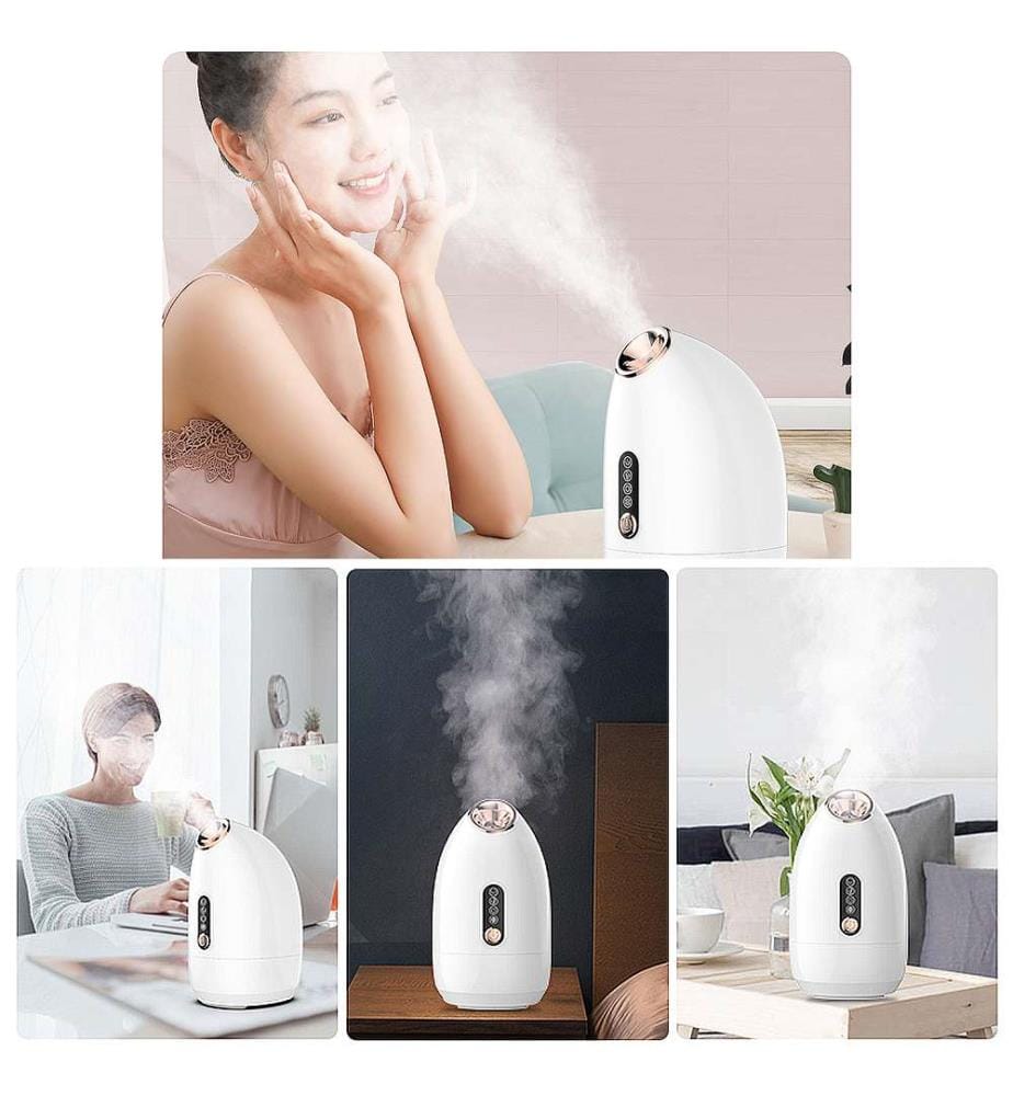 Warm- und Kalt-Gesichtsnebelgerät mit Aromatherapie-Funktion – 200 ml – Weiss