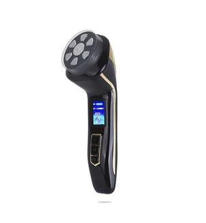 4-in-1-Gesichtspflegegerät mit EMS, Radiofrequenz, Ultraschall und Pulsationen – Schwarz