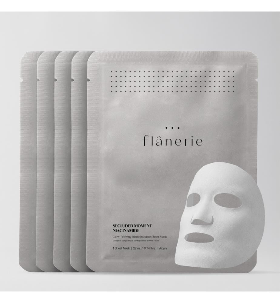 Maschera monouso biodegradabile che dona luminosità