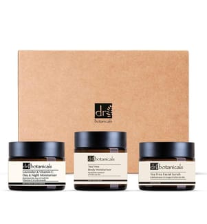 Gesichts- und Körperpflege-Set mit Teebaum, Lavendel und Vitamin C – 60 ml + 60 ml + 120 ml
